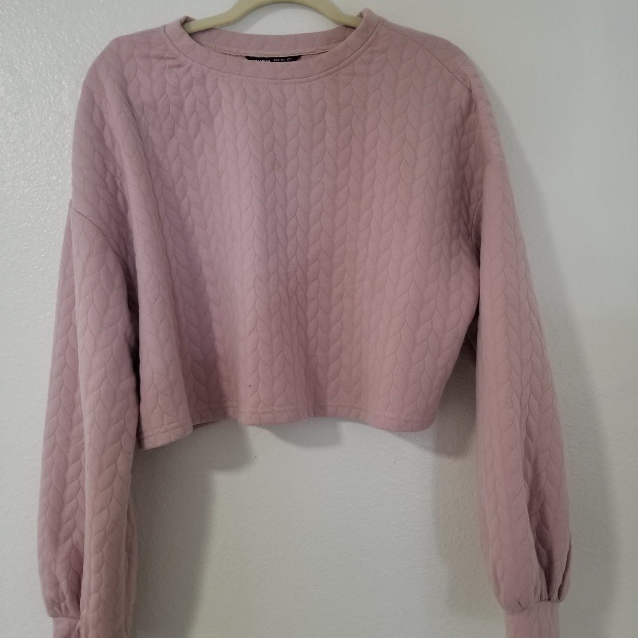 Nude crop sweater sales