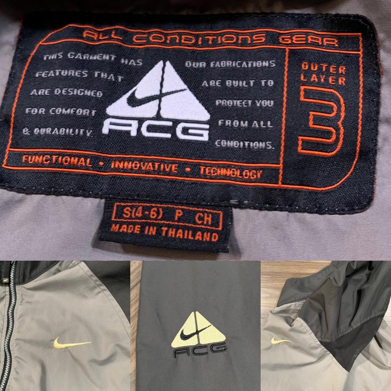 windproof nike acg gray and pink