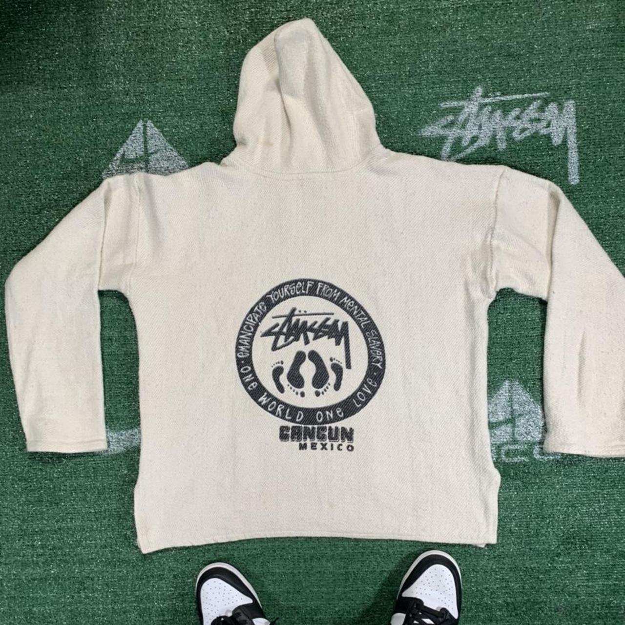 Rare Vintage Stussy Cancun Hemp Hoodie, Has a small...