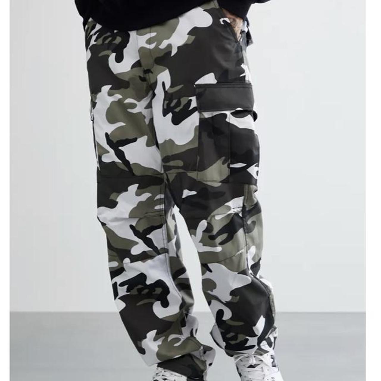 rothco black camo unisex cargo pants size small