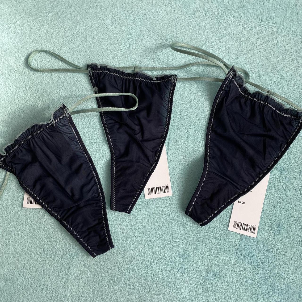 Urban Outfitters Women's Navy Panties | Depop