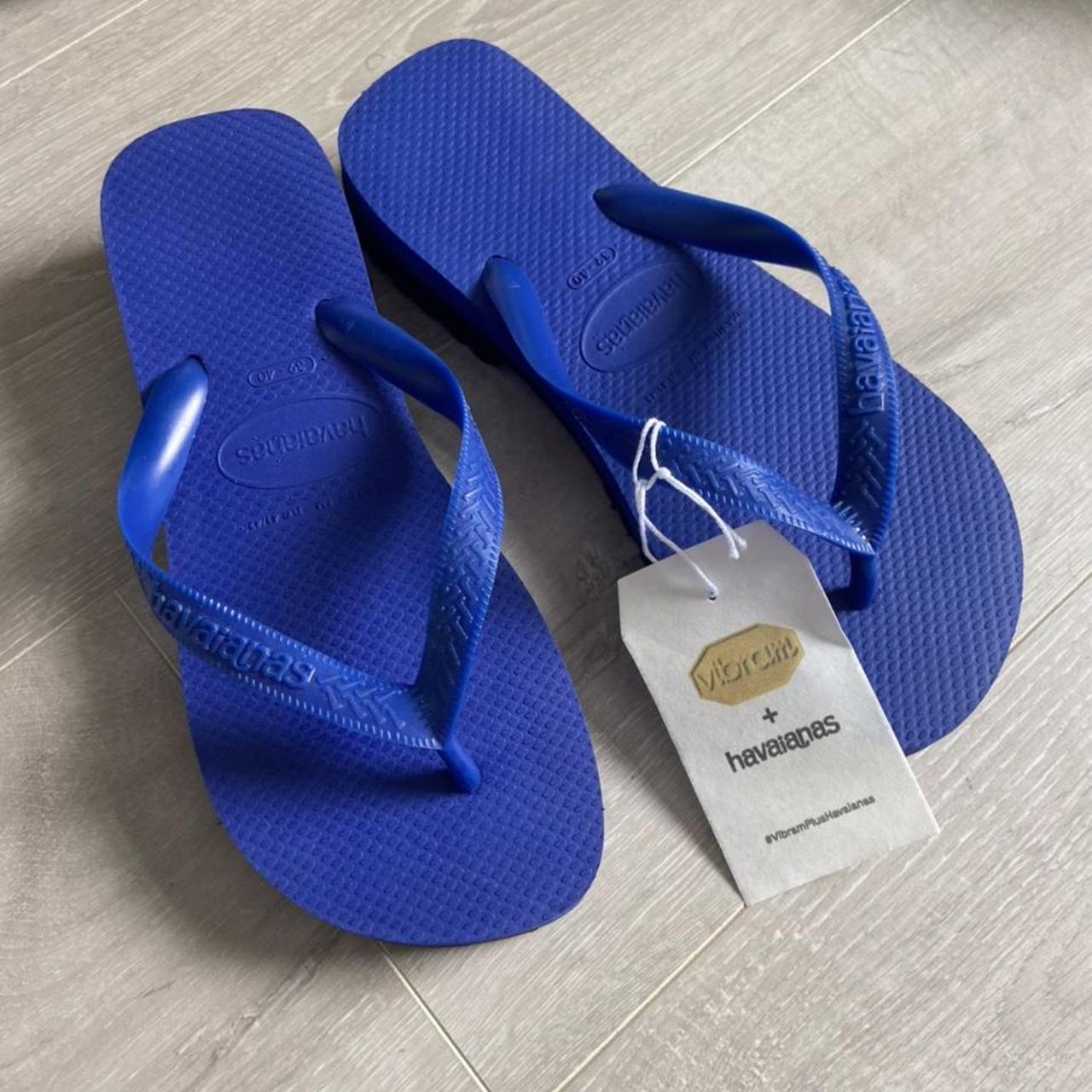 havaianas x vibram flip flop sandals brand new never... - Depop