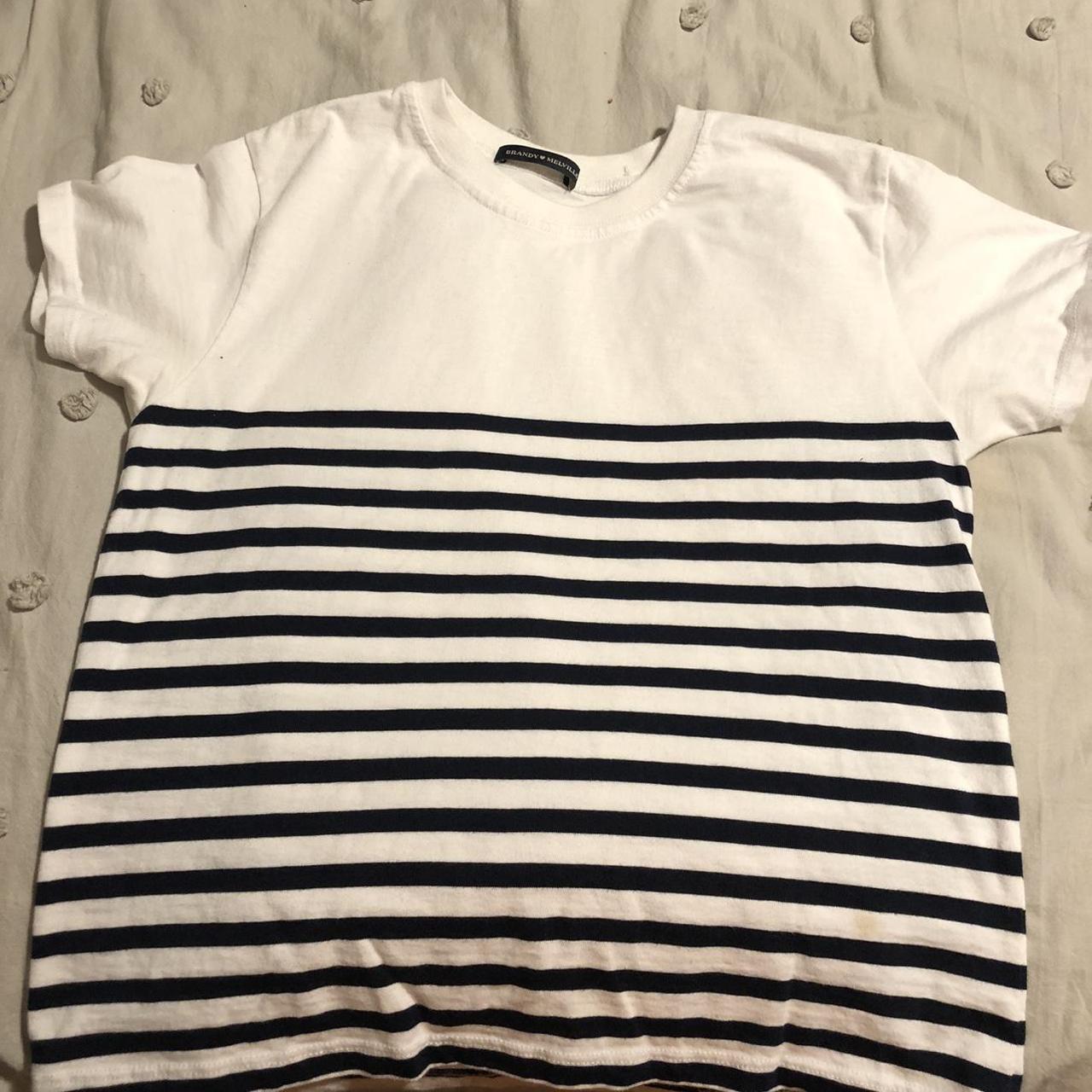Brandy Melville Striped Shirt One size Great... - Depop
