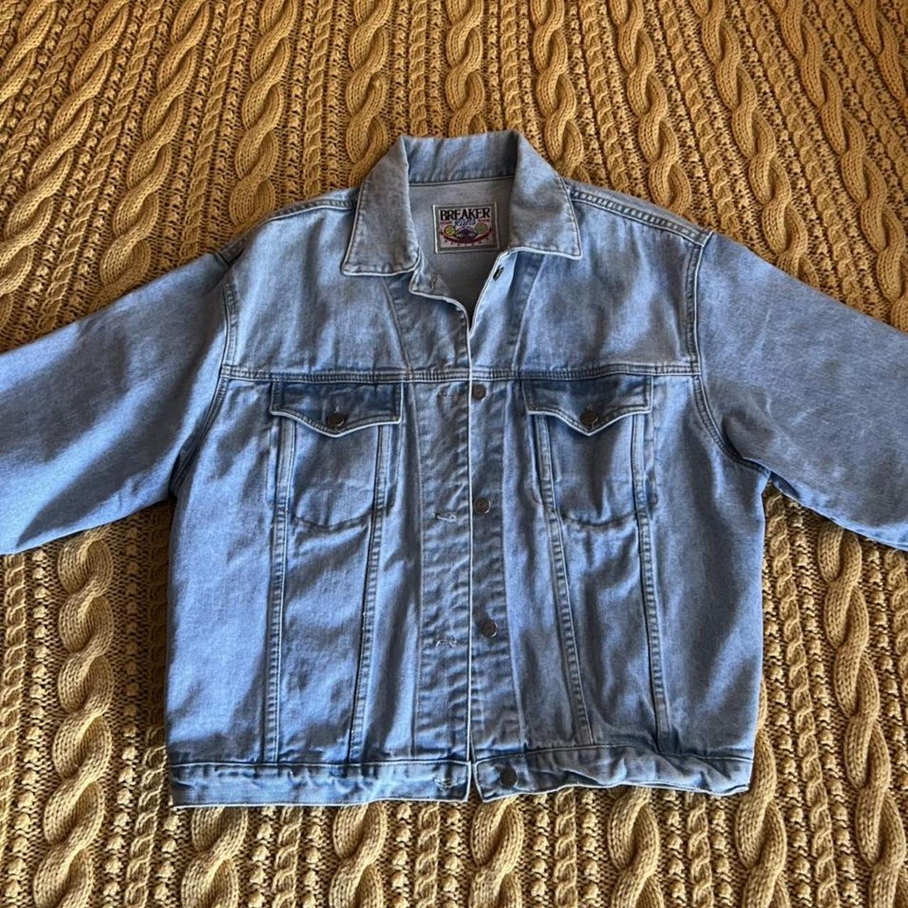 Light wash denim jacket Fits a medium for an... - Depop