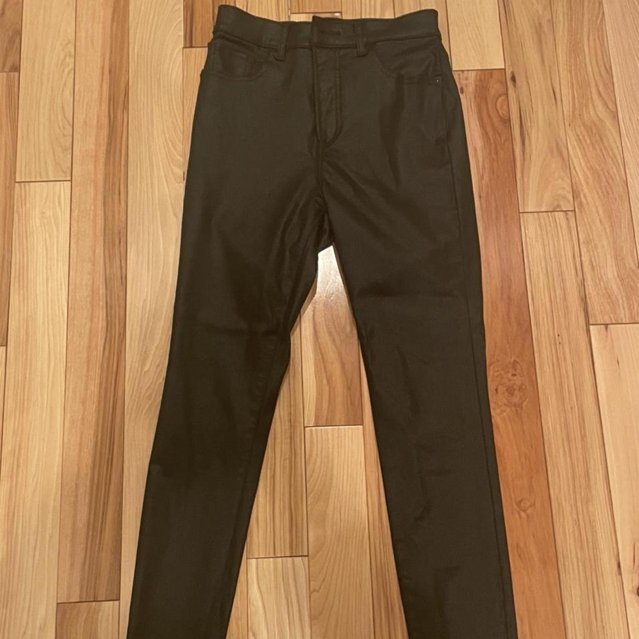 express brown leather pants