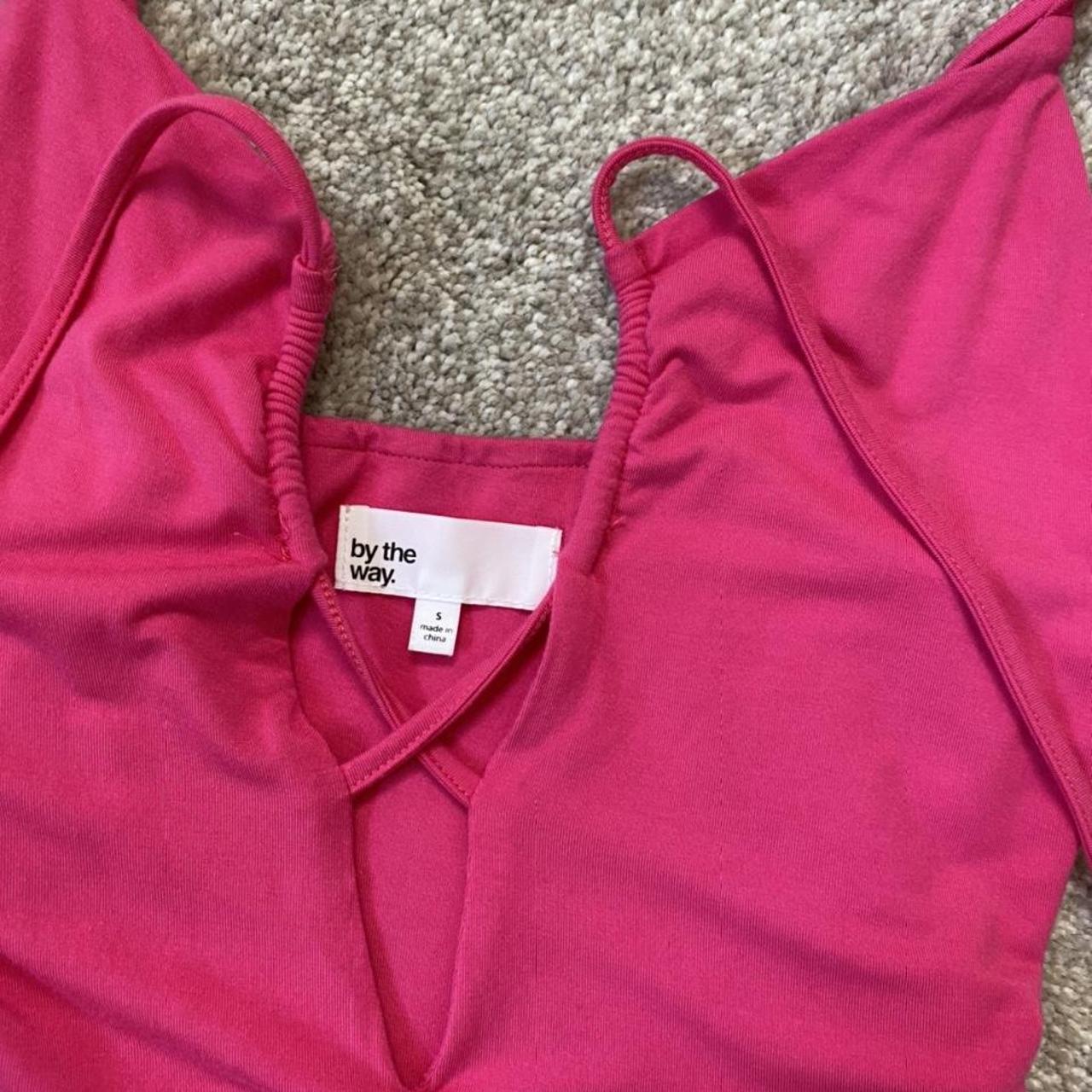 By The Way. Revolve sexy Hot Pink Front tie strappy - Depop