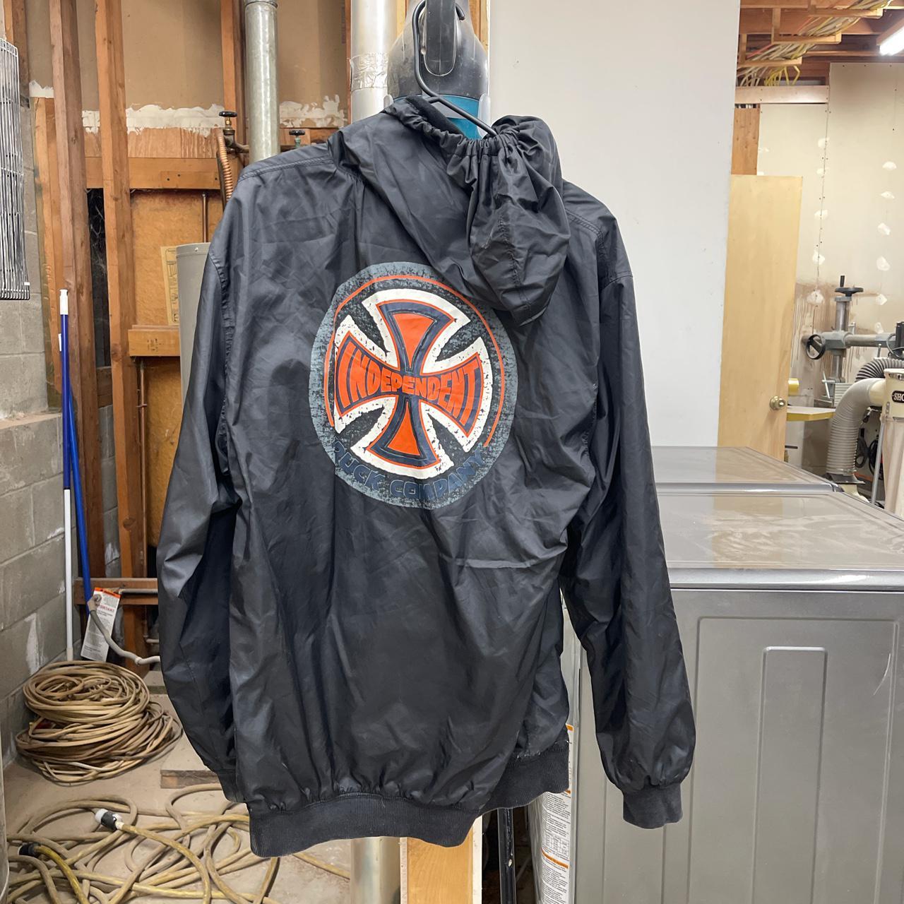 Independent Truck Co. black zip up windbreaker old | Depop