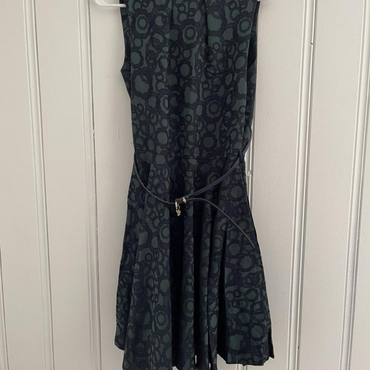 Closet London Women's Navy and Green Dress