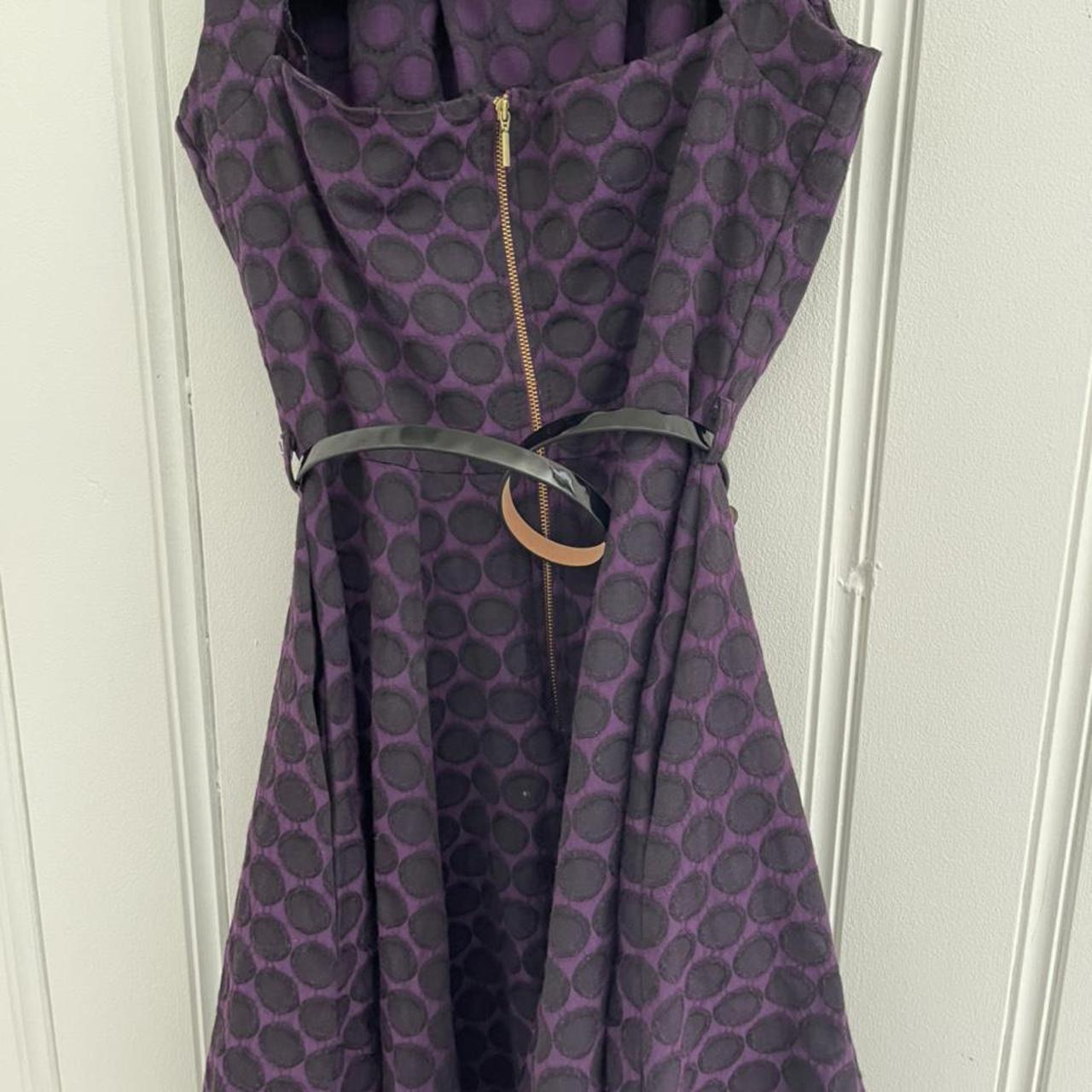 Closet London Women's Purple and Black Dress (2)