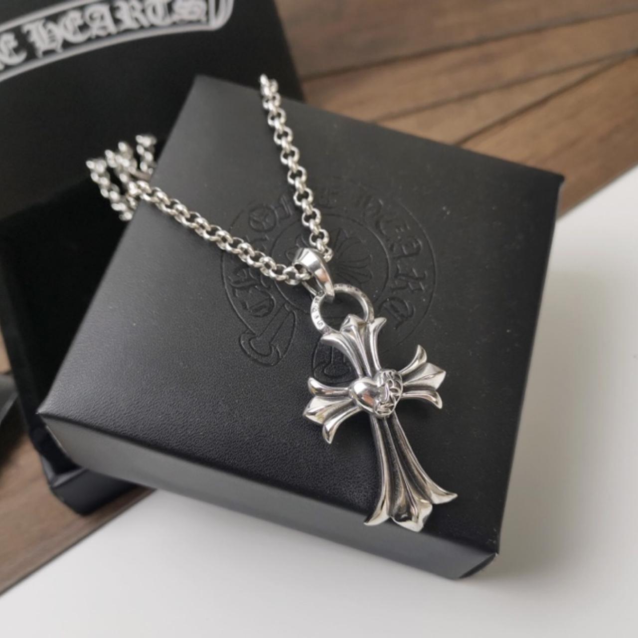 Brilliance Crystal Infinity Heart Cross Pendant Necklace