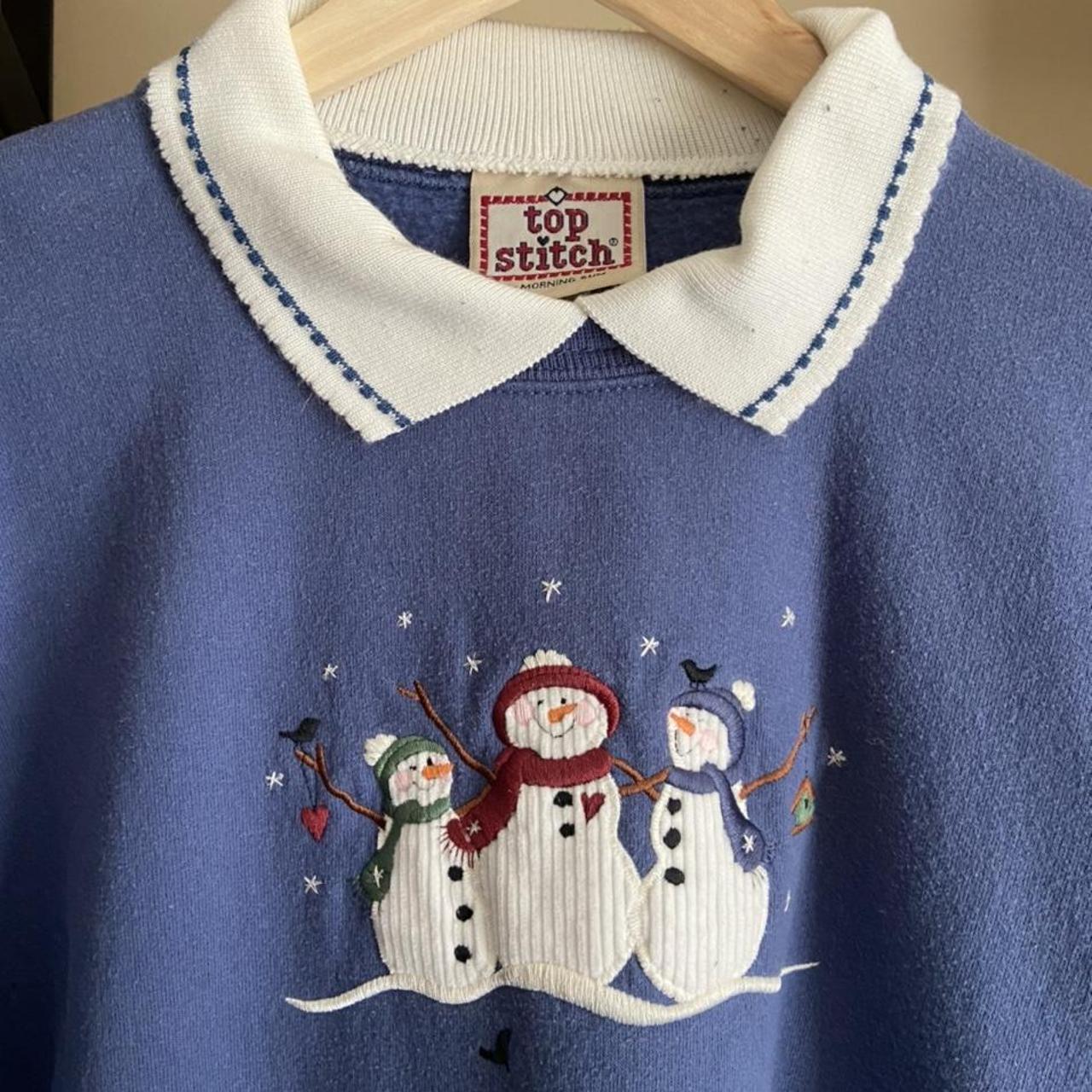 Product Image 2 - Vintage Embroidered Snowman Sweater 
Women's