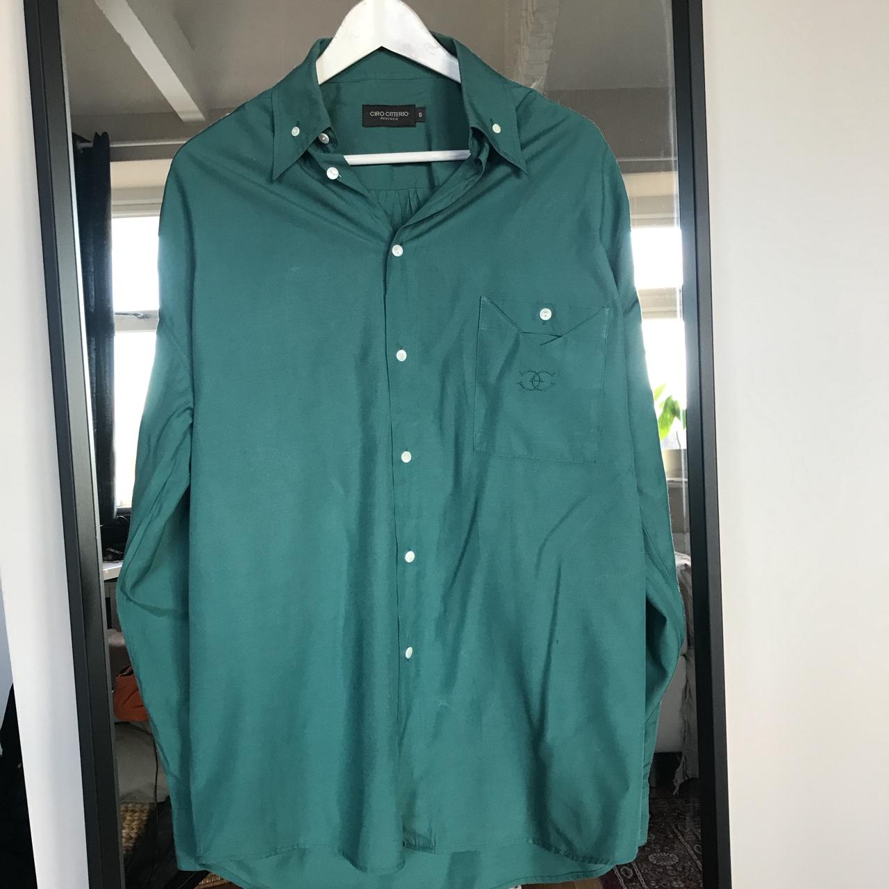 Ciro Citterio Silky Shirt Condition 10 10 Emerald