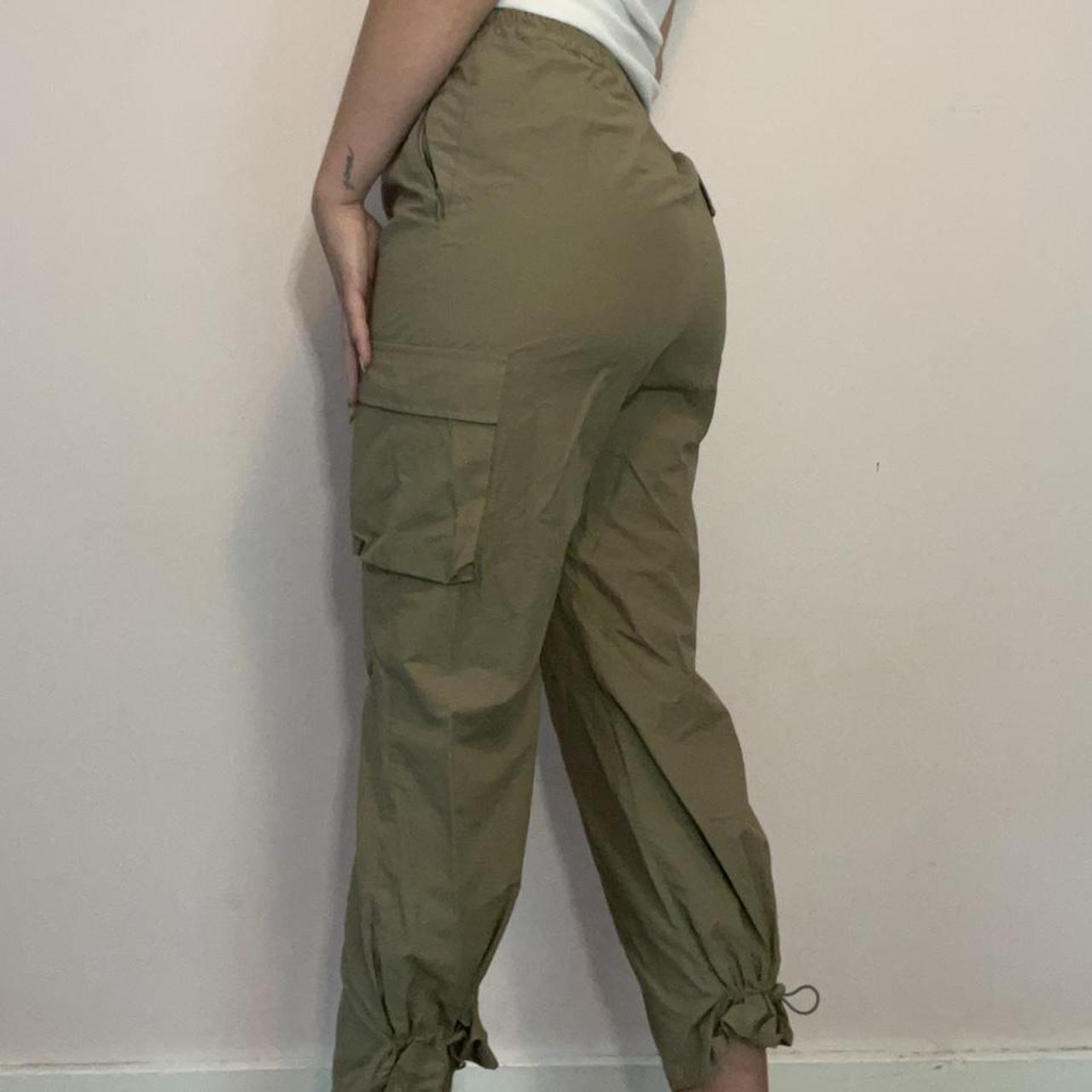 Oak + Fort Women's Khaki Trousers | Depop