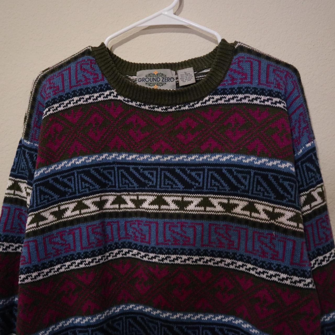 Product Image 2 - 90s Colorful Geometric Pullover Sweater
Size