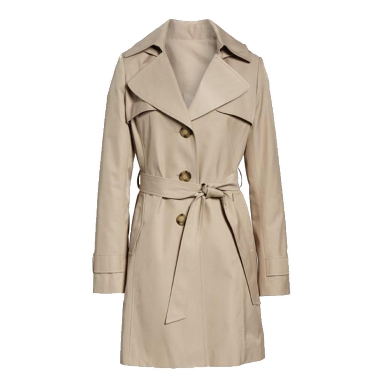 halogen hooded trench coat