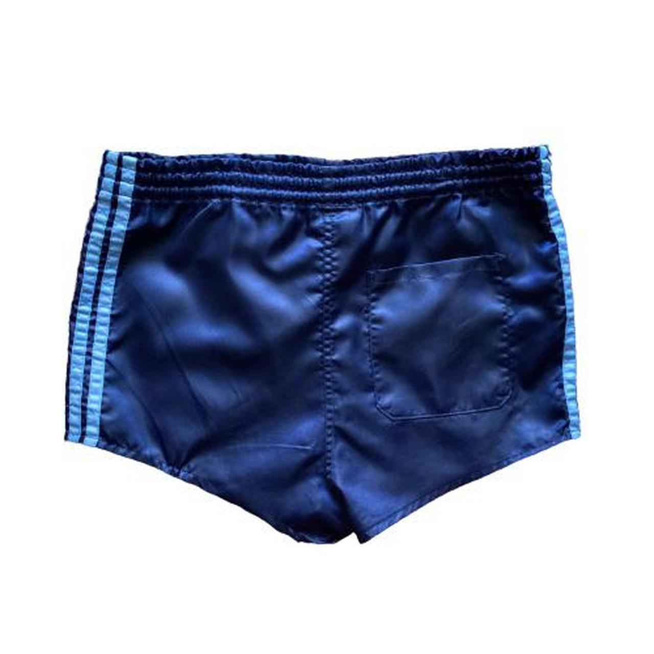 Vintage nylon shorts in navy by Adidas Originals.... - Depop