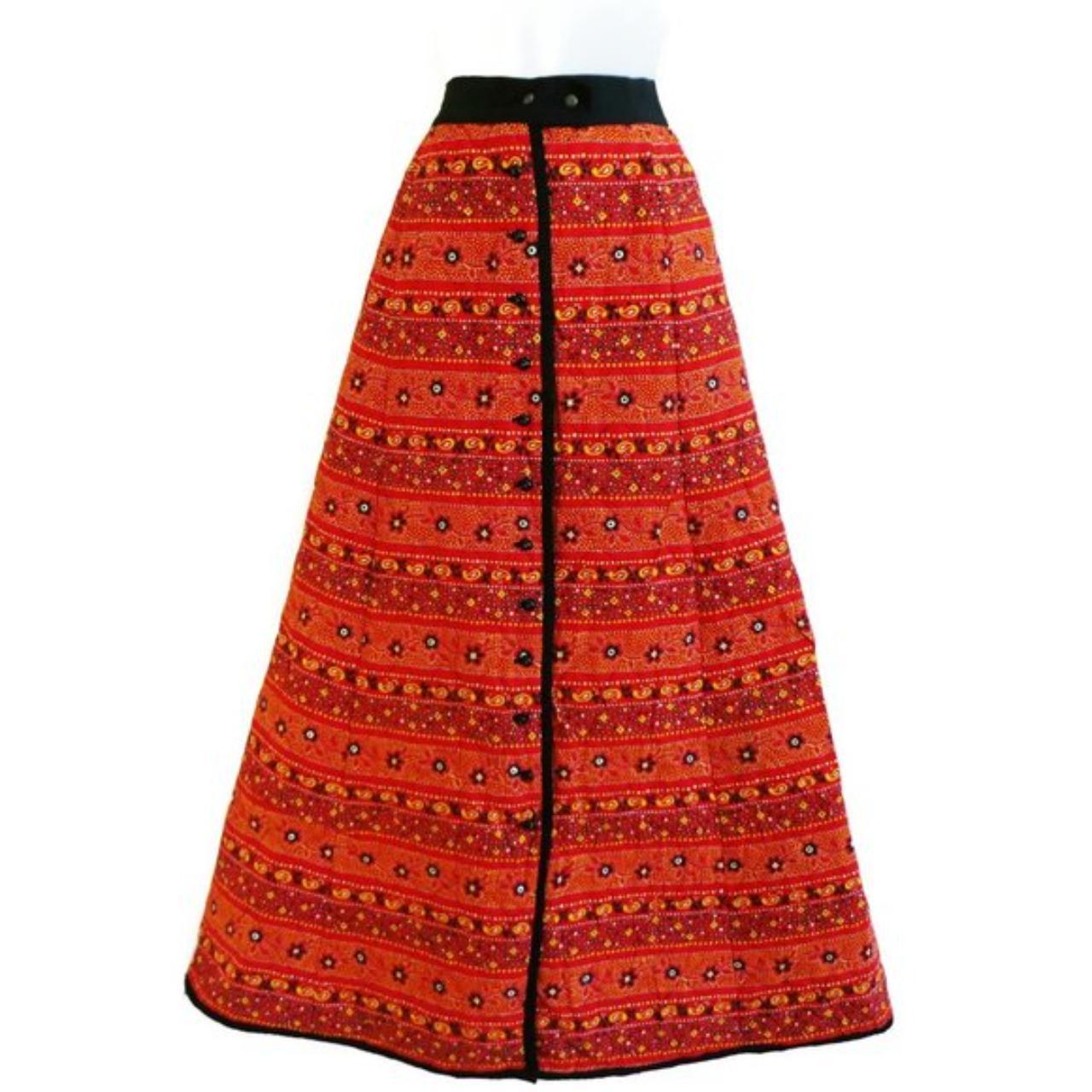 70s hotsell quilted skirt