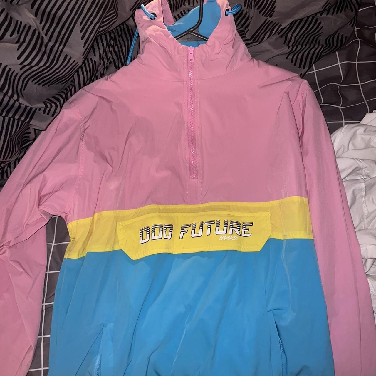 Odd future windbreaker deals yellow pink blue