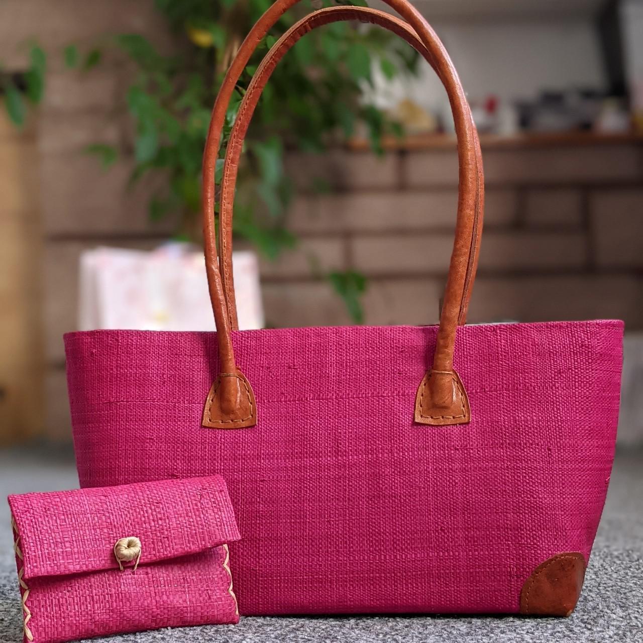 Small Bright Pink Shoulder Bag With Matching - Depop