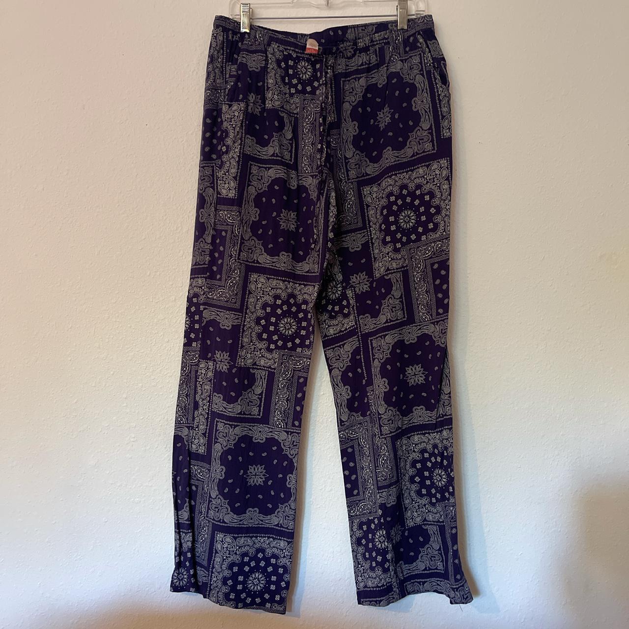 Purple clearance bandana pants