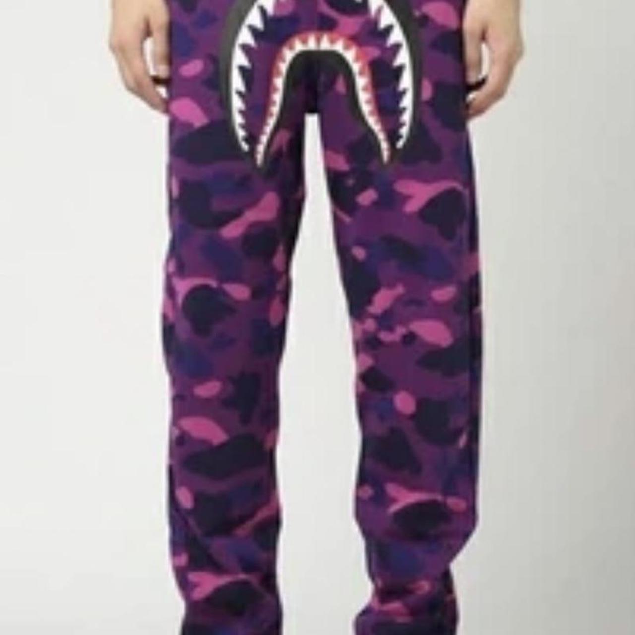 Bape sweatpants purple best sale