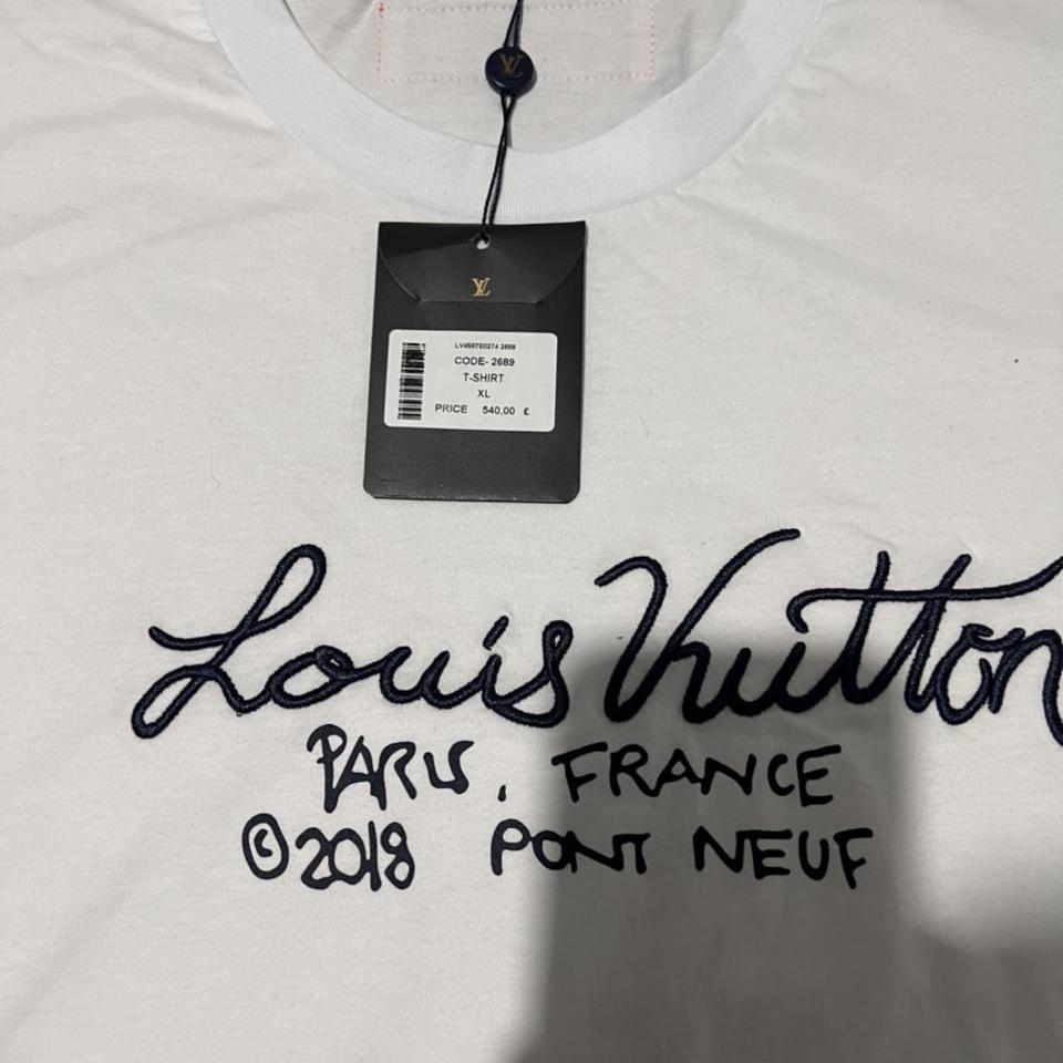 Mens large Louis Vuitton peace and love t shirt No - Depop