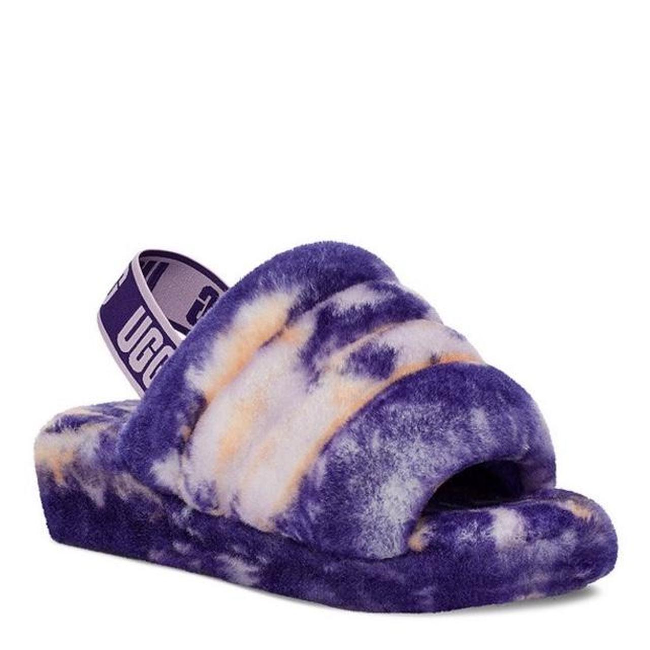 marble ugg slides