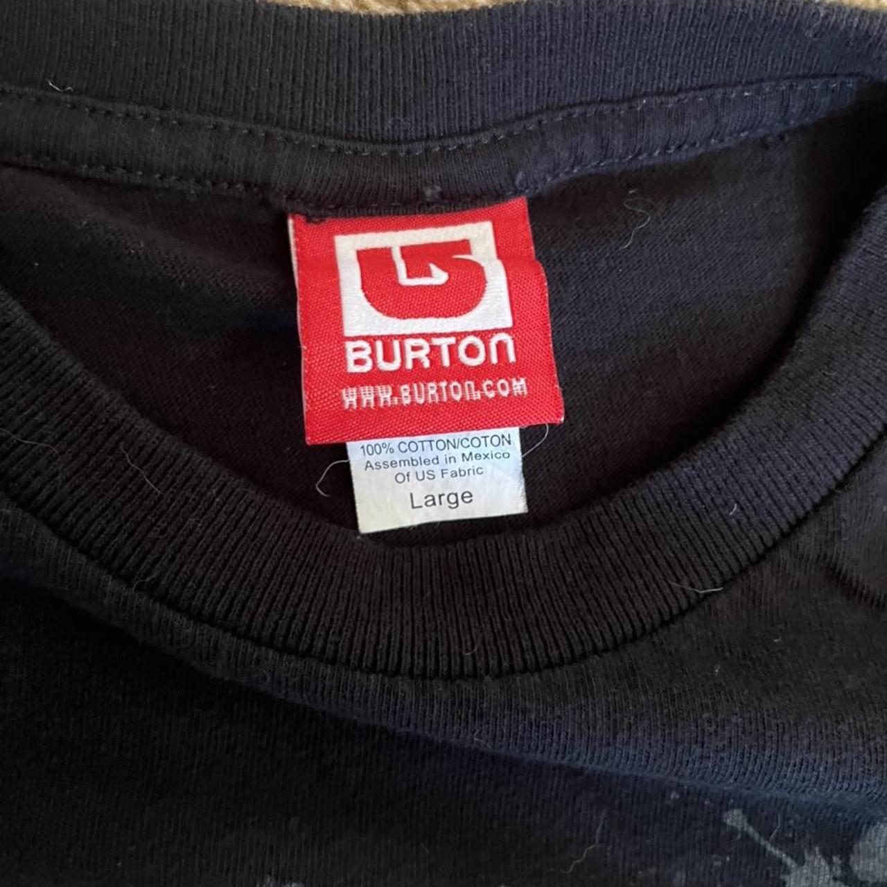 Burton Men's Black and Grey T-shirt | Depop