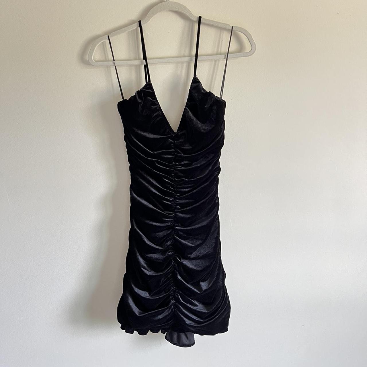 Black velvet dress #dress #partydress ‼️Read bio‼️ - Depop