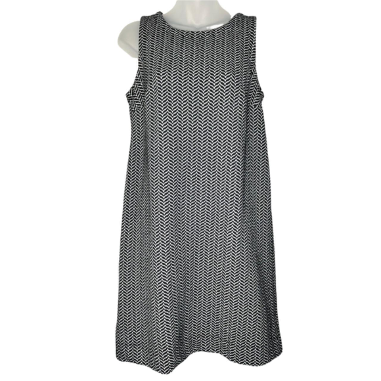 Ann taylor loft clearance black and white dress