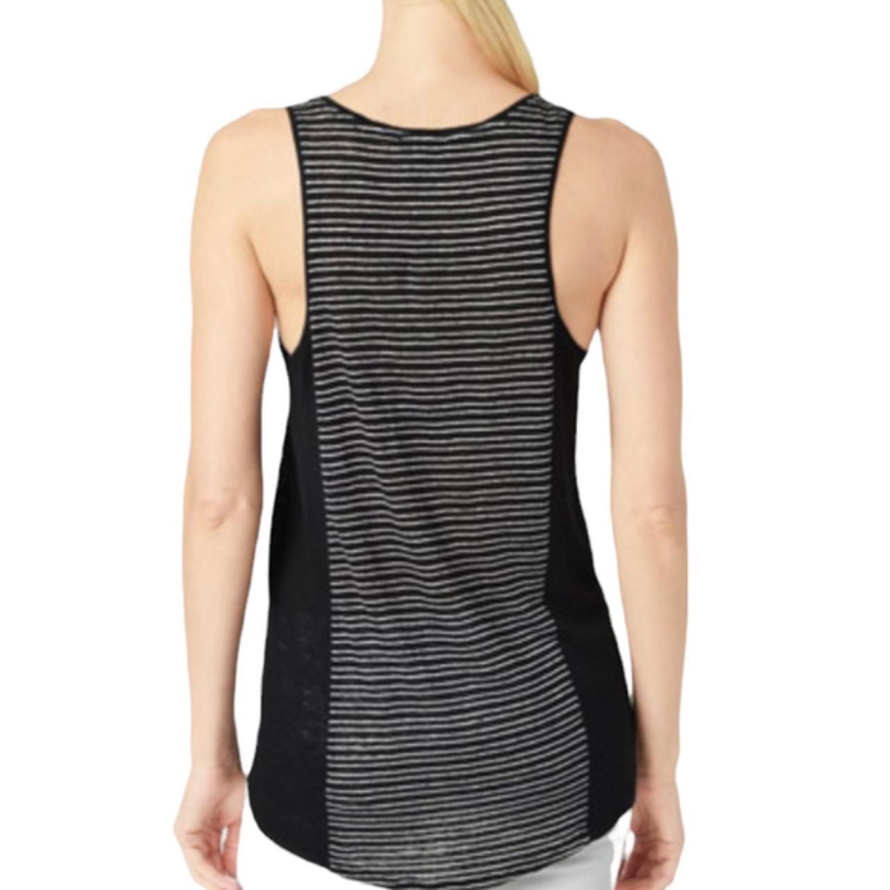 PAIGE Women's Black and White Vests-tanks-camis