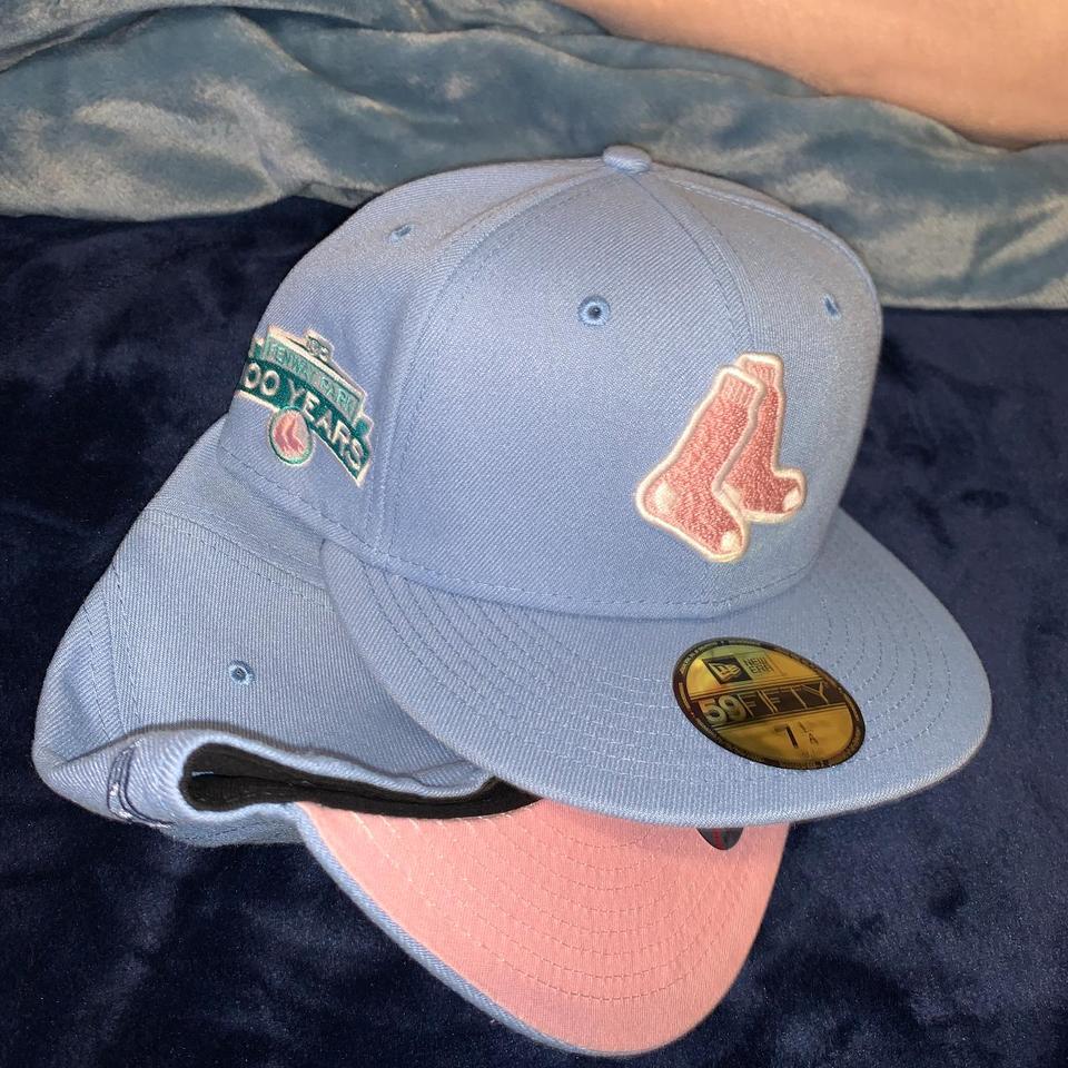 BOSTON RED SOX MLB SIDE PATCH BLOOM NAVY 59FIFTY CAP - Depop