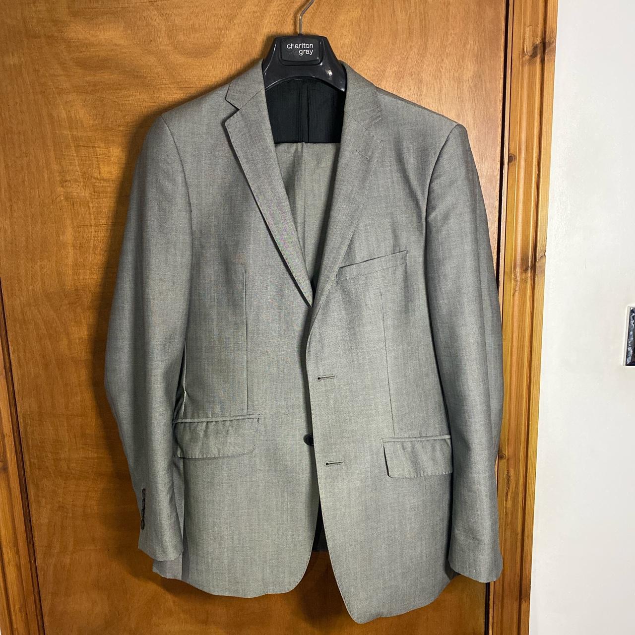 Grey Blazer & Trouser Suit Set from Tk Maxx Brand:... - Depop