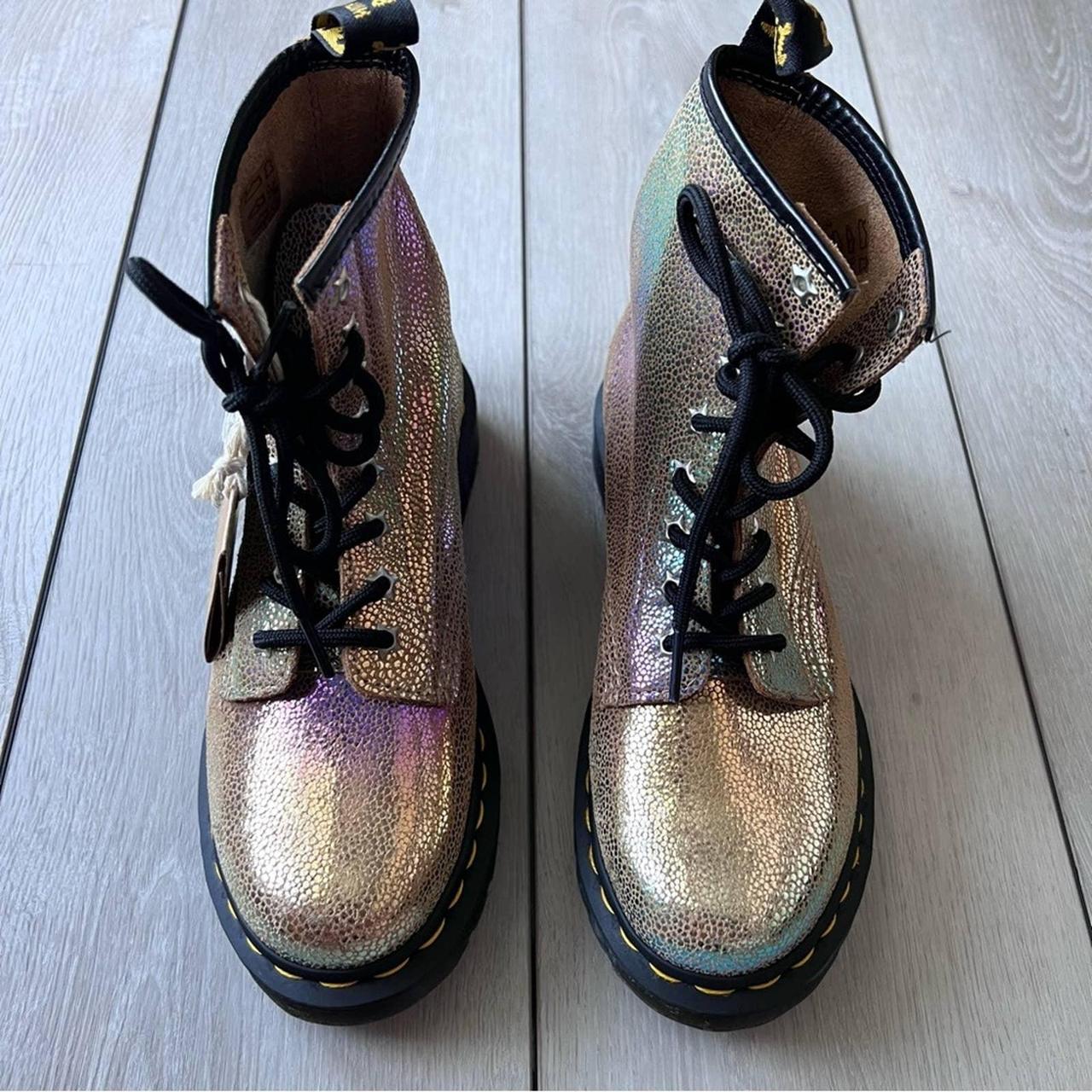 Dr. Martens Women's Gold Boots | Depop