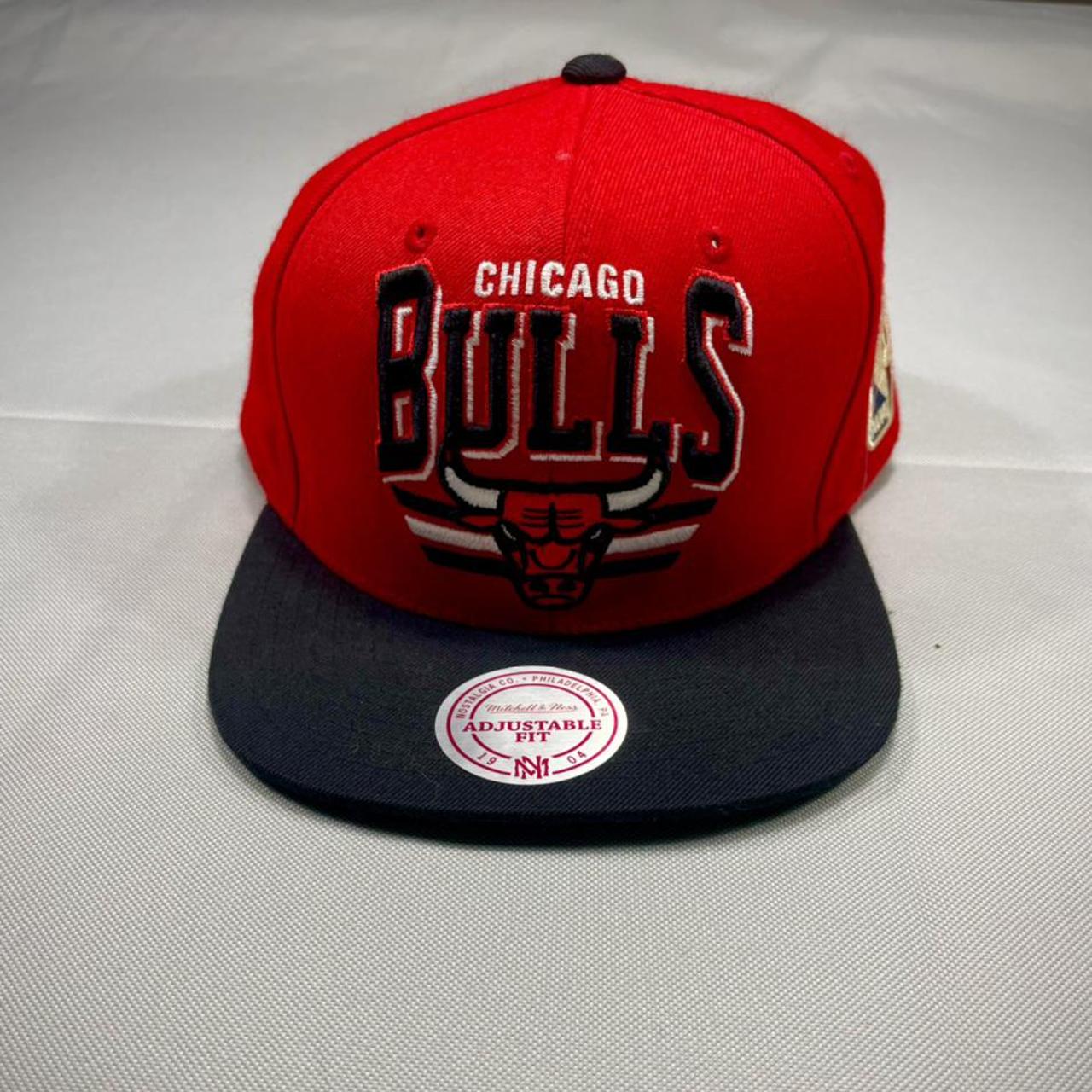 Chicago Bulls NBA Mitchell & Ness Black Red - Depop