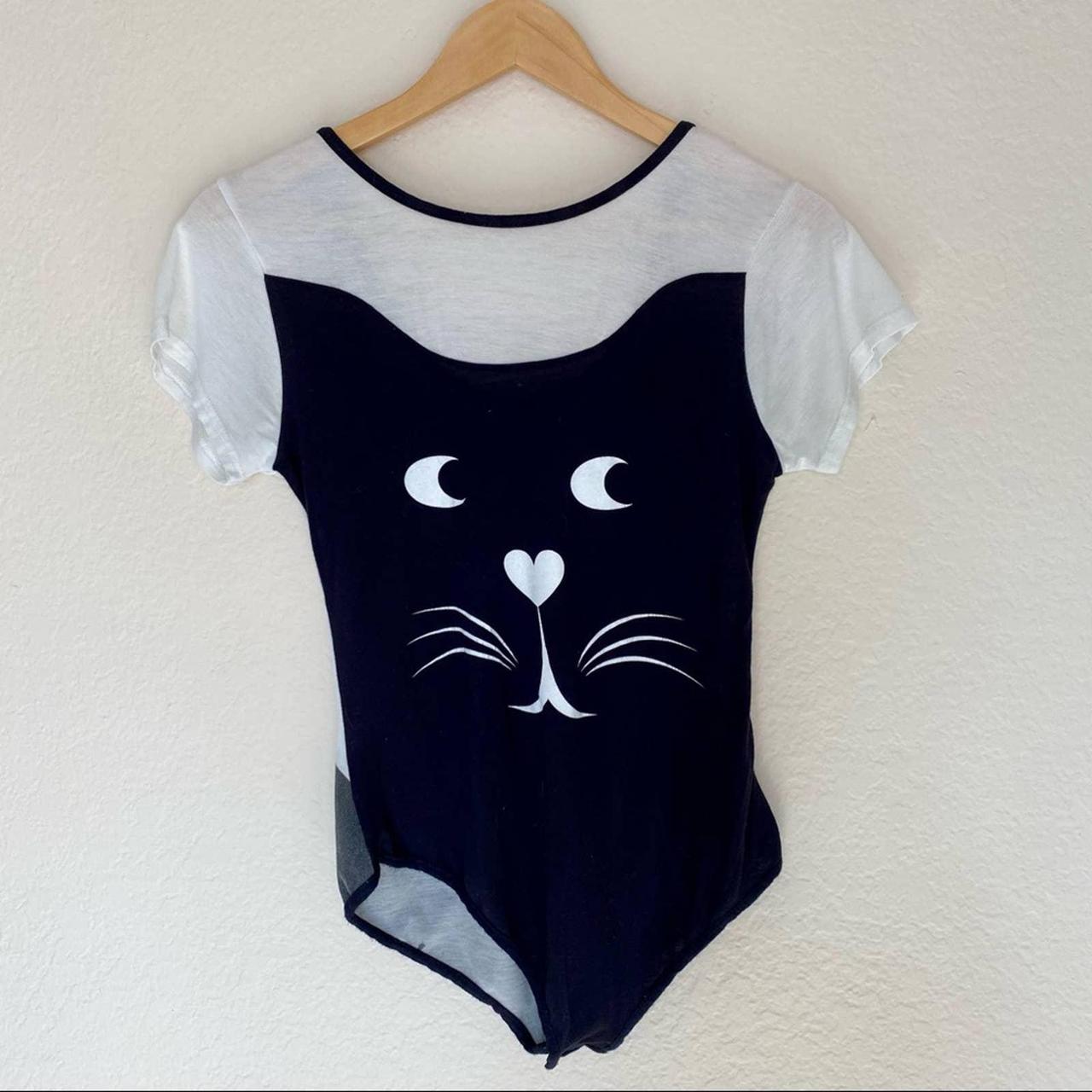 Black cat leotard shirt. In good used condition. Depop