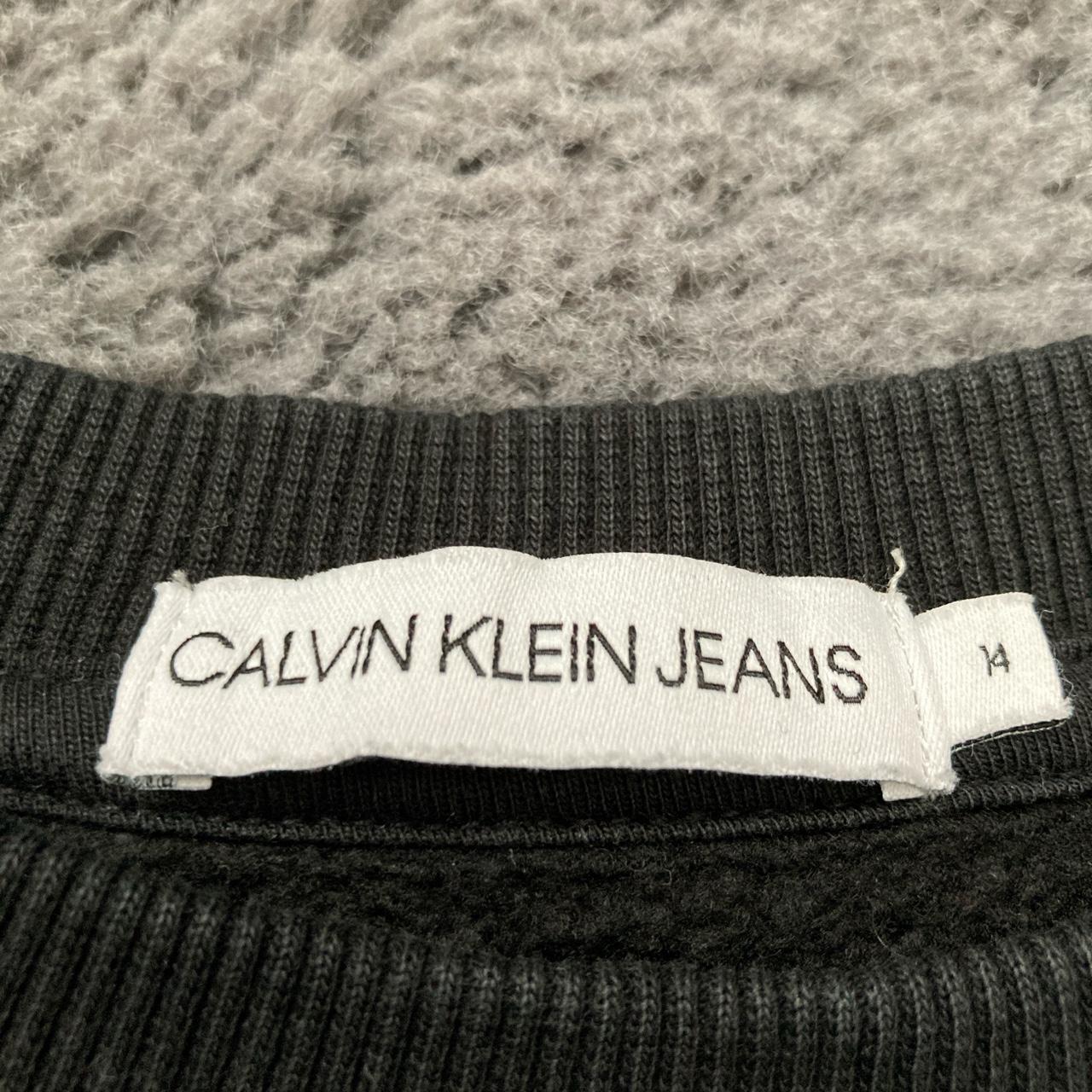 Calvin Klein Jeans Black and White Sweatshirt | Depop