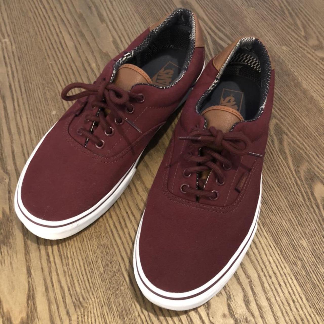 Maroon Burgundy Classic Vans worn 2 3 times very