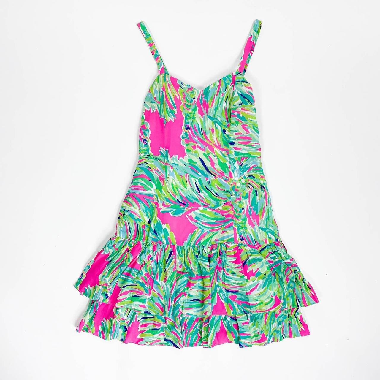 Lilly Pulitzer Morgana Dress Razberry Shady Lady... - Depop