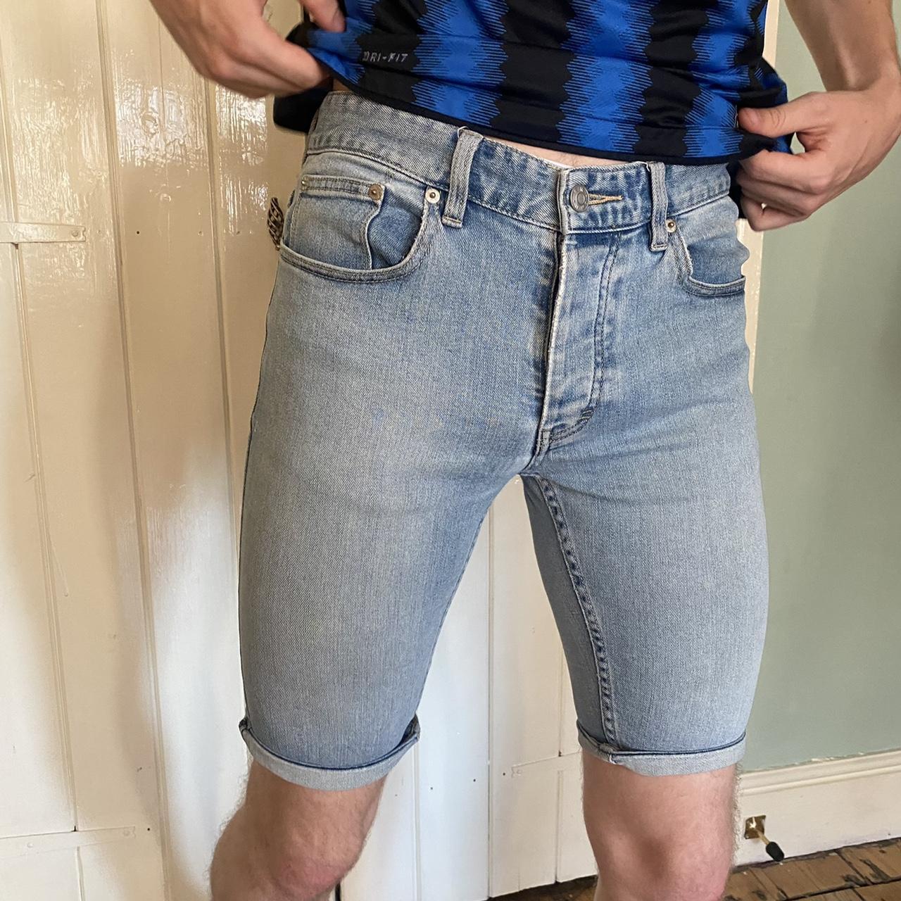 Topman Men's Blue Shorts | Depop