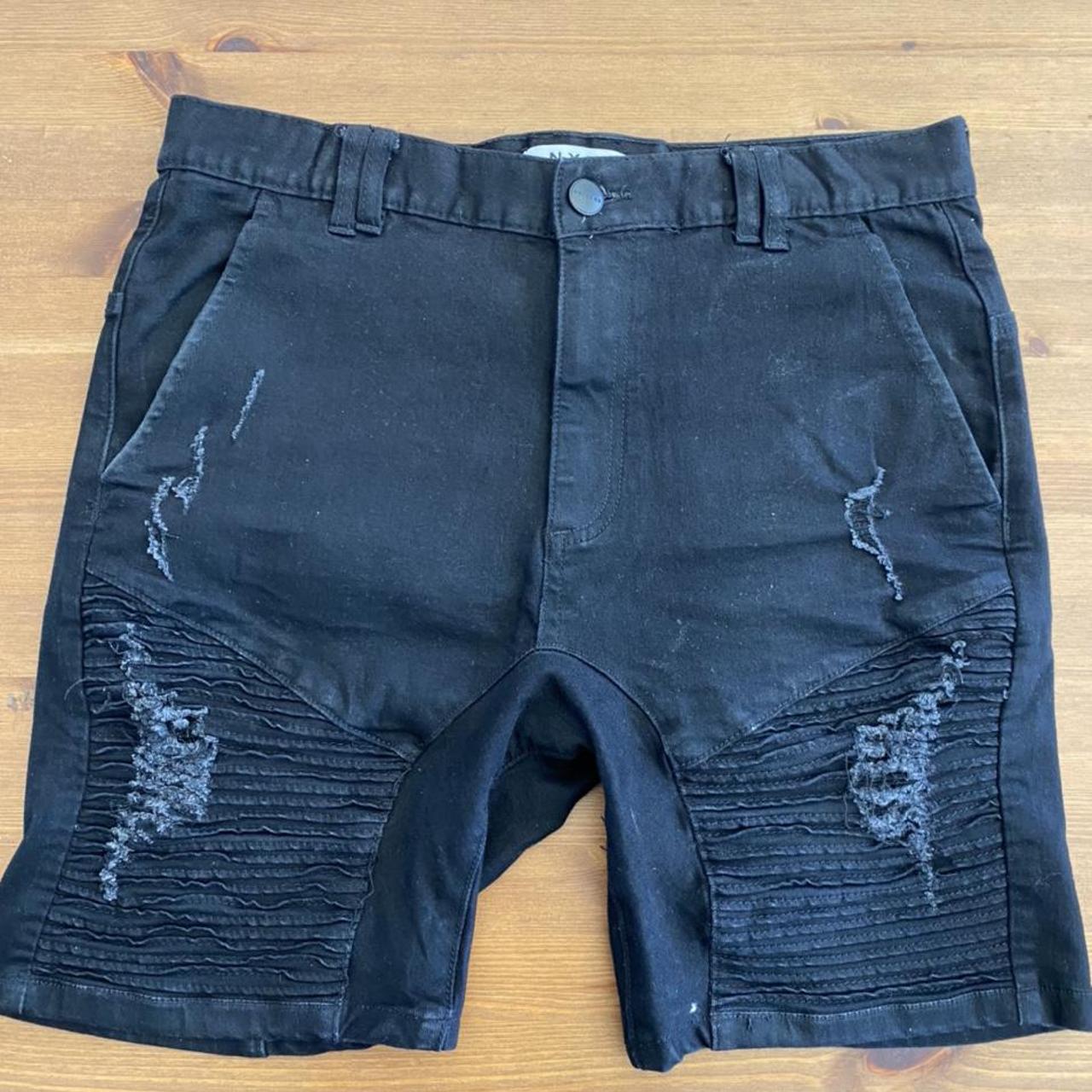 Men’s Nena and Pasadena black ripped shorts. In... Depop