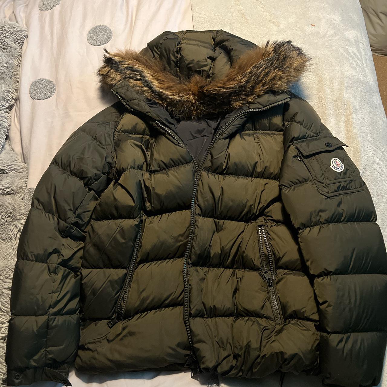 Mens moncler raccoon fox fur. Size 4. Current season. - Depop