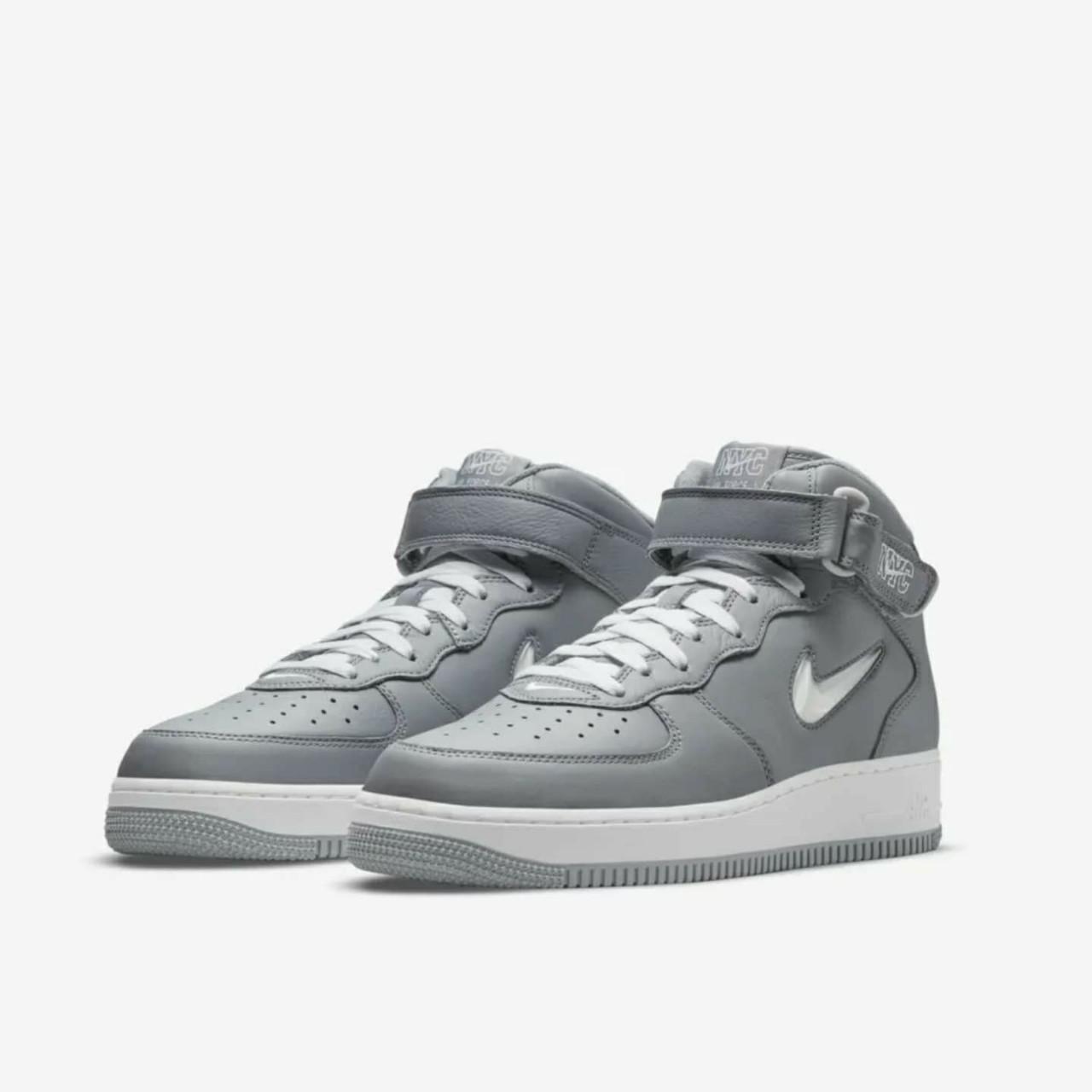 Nike Air Force 1 Mid NYC Jewel Cool Grey Men s 11 Depop