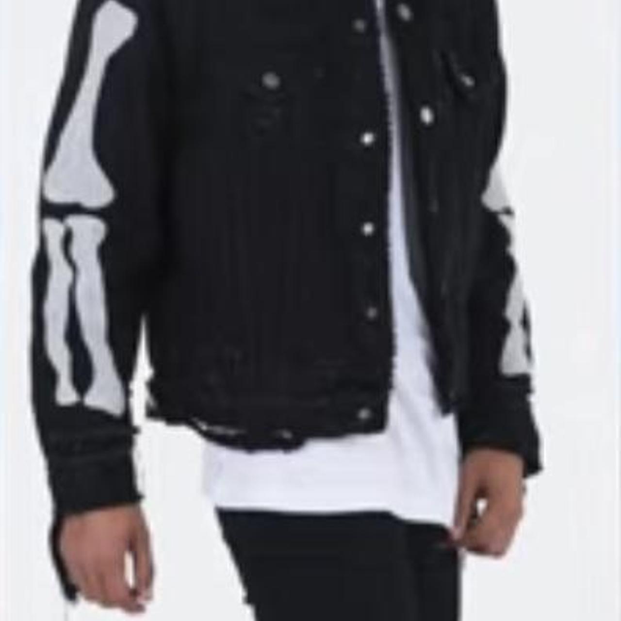 Mnml Demin Skeleton Jacket, #Demin #JeanJacket #Skeleton