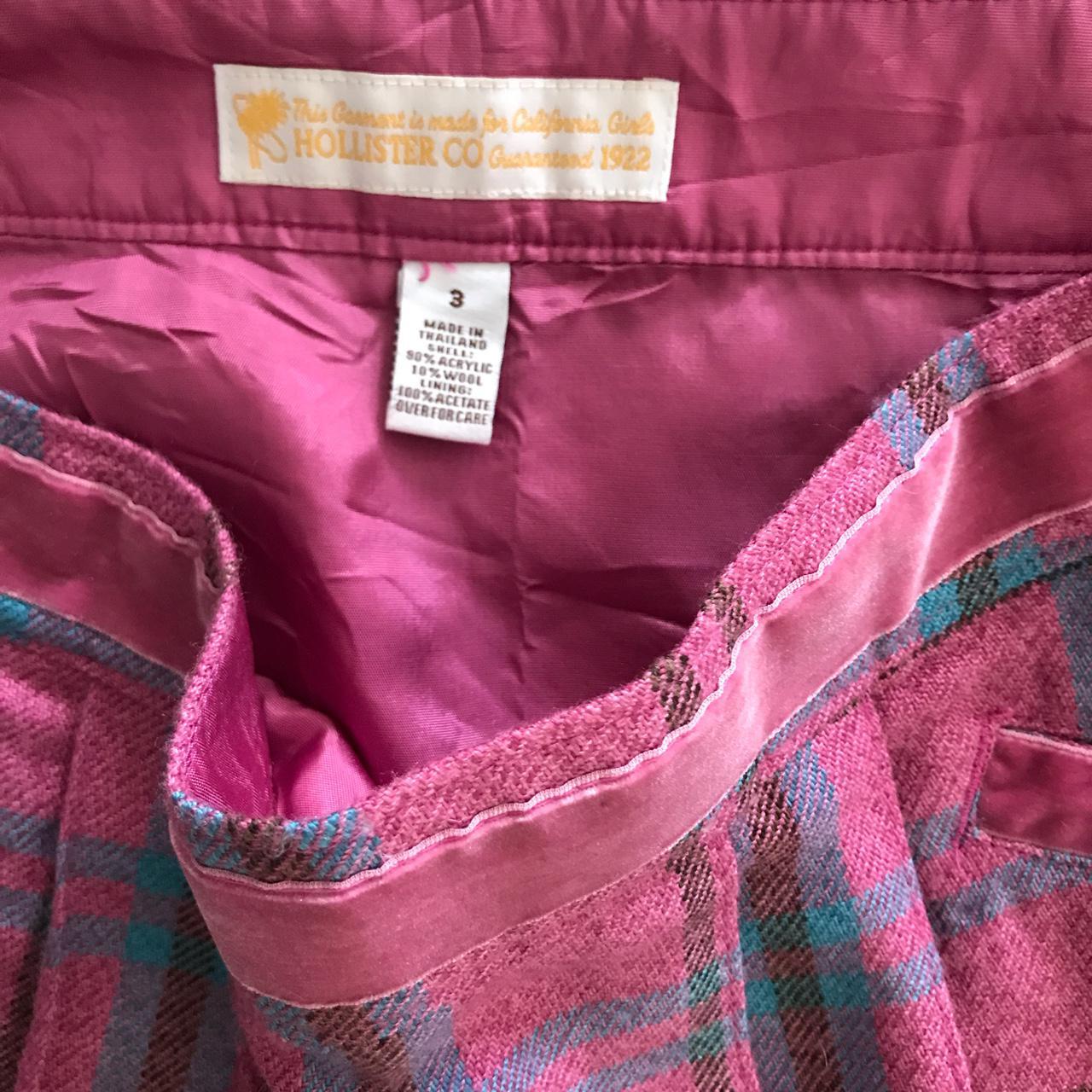 Abercrombie & Fitch Women's Pink and Blue Skirt (4)