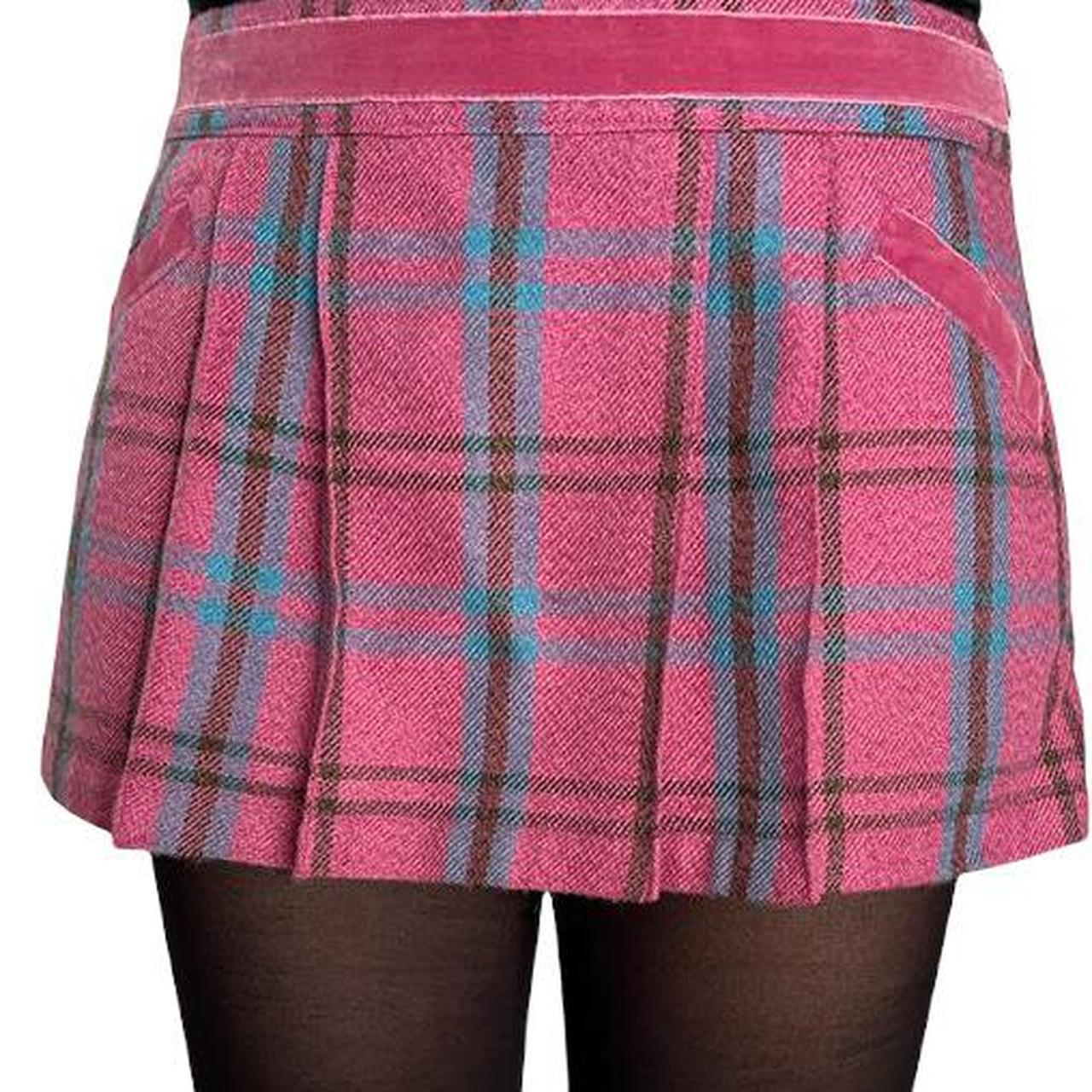 Abercrombie & Fitch Women's Pink and Blue Skirt
