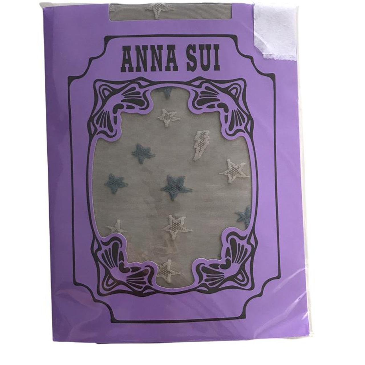 Anna Sui Women's Grey and Blue Hosiery-tights