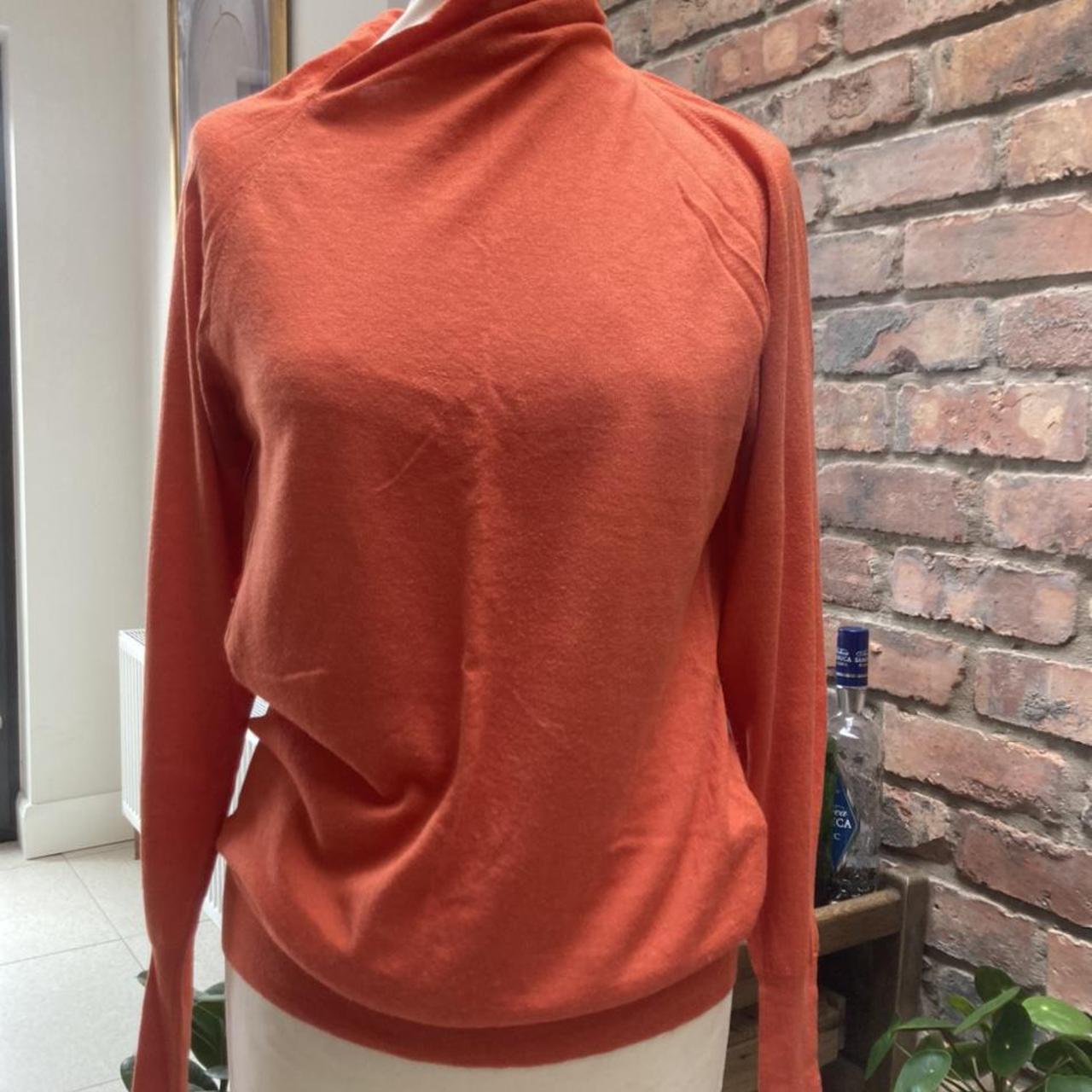 Marella lightweight wool jumper, asymmetric cowl... Depop