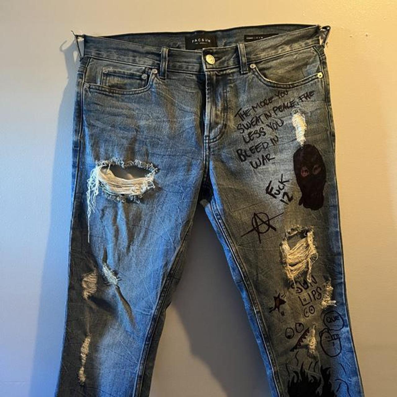 Custom Jeans by / Size... - Depop