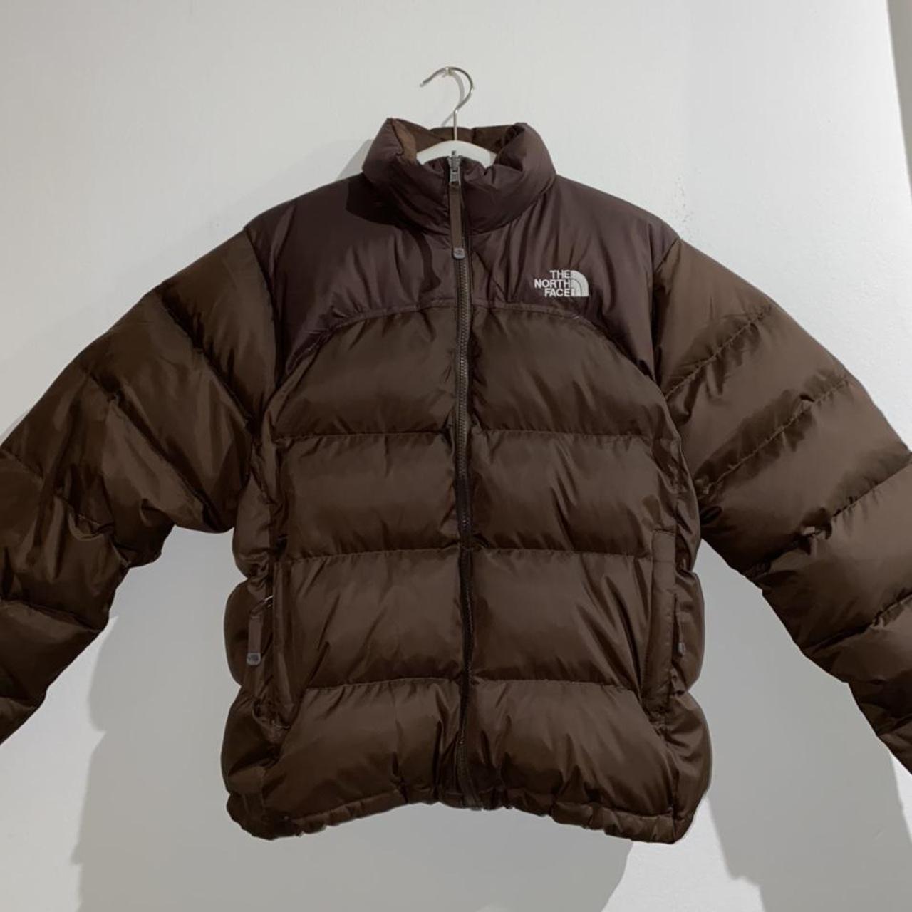 beige north face puffer jacket womens